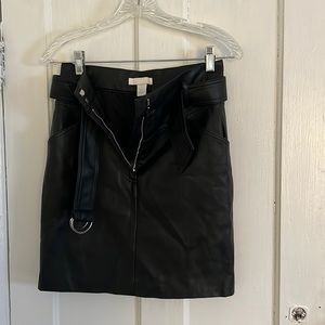 H & M faux leather skirt in size 6